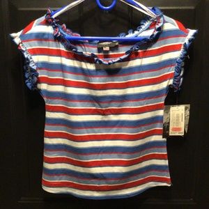 Rampage cap sleeve shirt girls size xl NWT